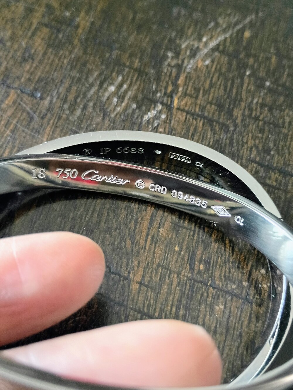 New Silver Tone Screw Motif Bangle Bracelet (Pair) Fashion Jewelry - Picture 6 of 7